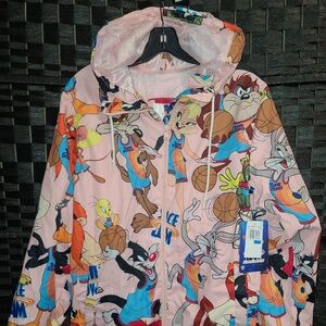 Members Only Space Jam A New Legacy Looney Tunes Hooded Youth Windbreaker